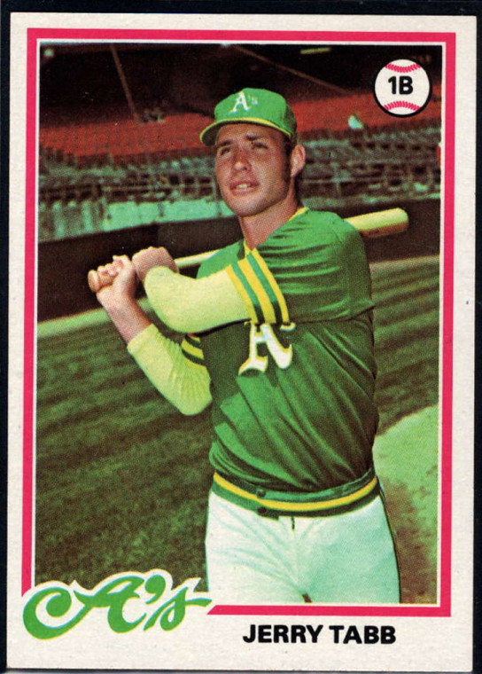 1978 Topps #224 Jerry Tabb COND RC Rookie Oakland Athletics 