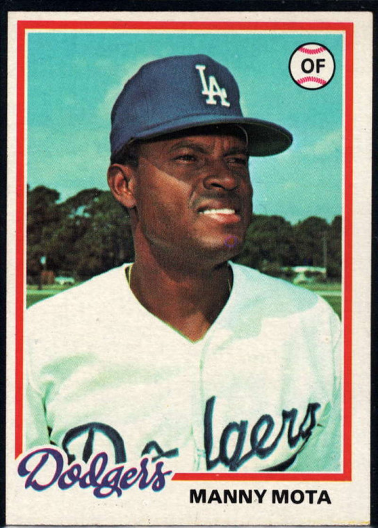 SOLD 18350 1978 Topps #228 Manny Mota DP COND Los Angeles Dodgers 