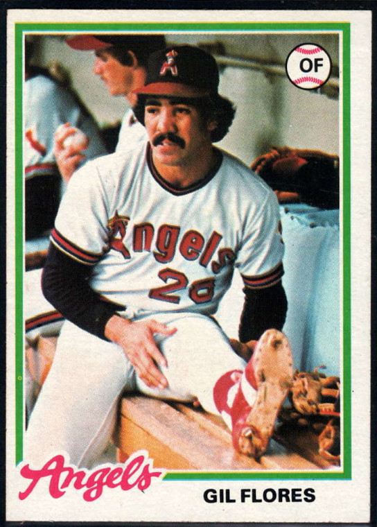 1978 Topps #268 Gil Flores COND RC Rookie California Angels 