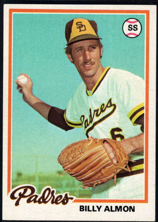 DELETE 18514 1978 Topps #392 Bill Almon VG San Diego Padres 