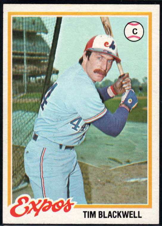 1978 Topps #449 Tim Blackwell DP COND RC Rookie Montreal Expos 