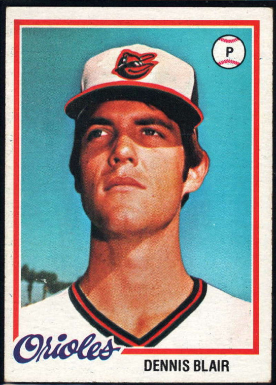1978 Topps #466 Dennis Blair COND Baltimore Orioles 