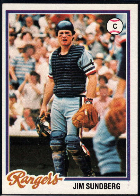 1978 Topps #492 Jim Sundberg COND Texas Rangers 