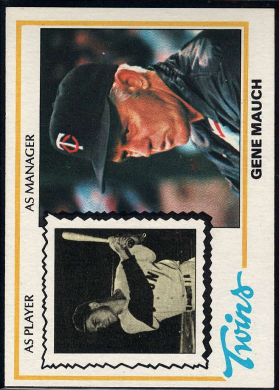 1978 Topps #601 Gene Mauch MG VG Minnesota Twins 