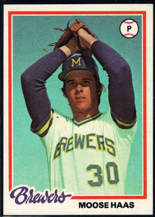 1978 Topps #649 Moose Haas COND RC Rookie Milwaukee Brewers 