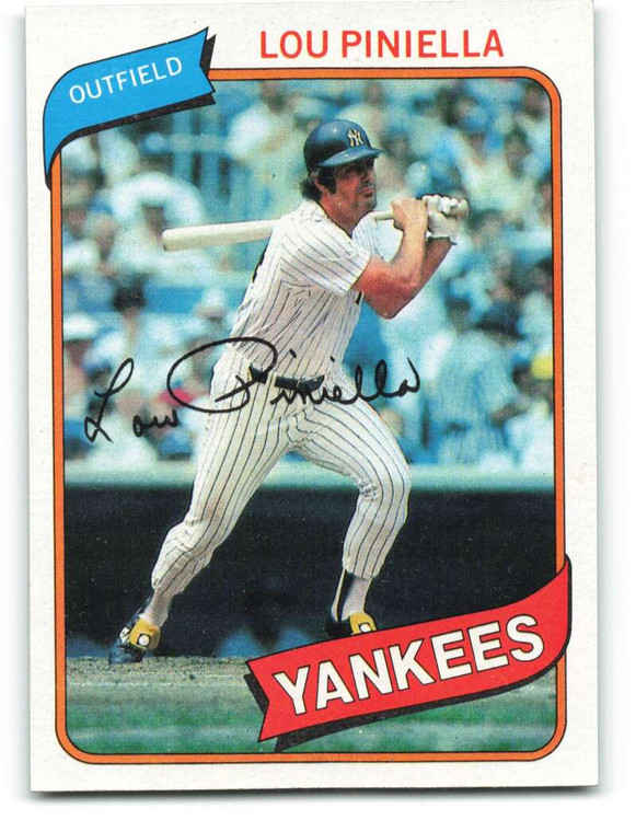 1980 Topps #225 Lou Piniella VG New York Yankees 