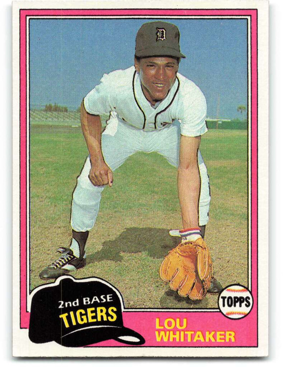 1981 Topps #234 Lou Whitaker VG Detroit Tigers 