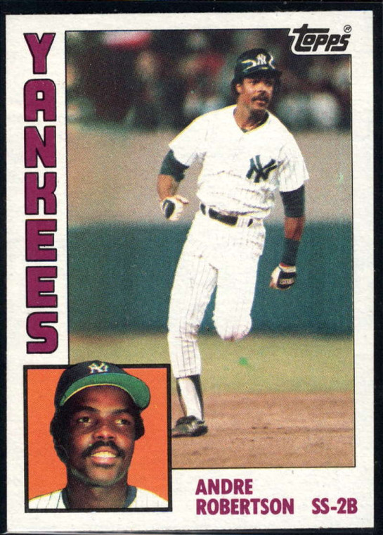 1984 Topps #592 Andre Robertson VG New York Yankees 