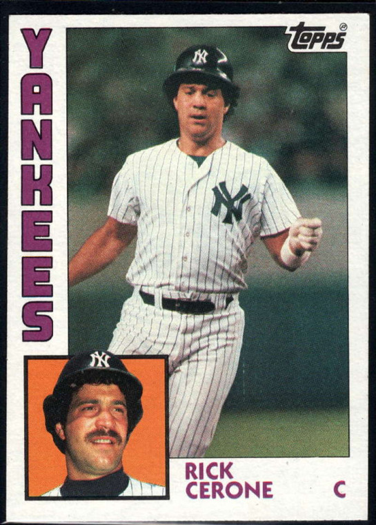 1984 Topps #617 Rick Cerone VG New York Yankees 