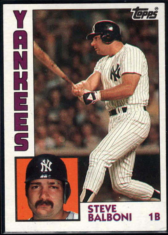 1984 Topps #782 Steve Balboni VG New York Yankees 