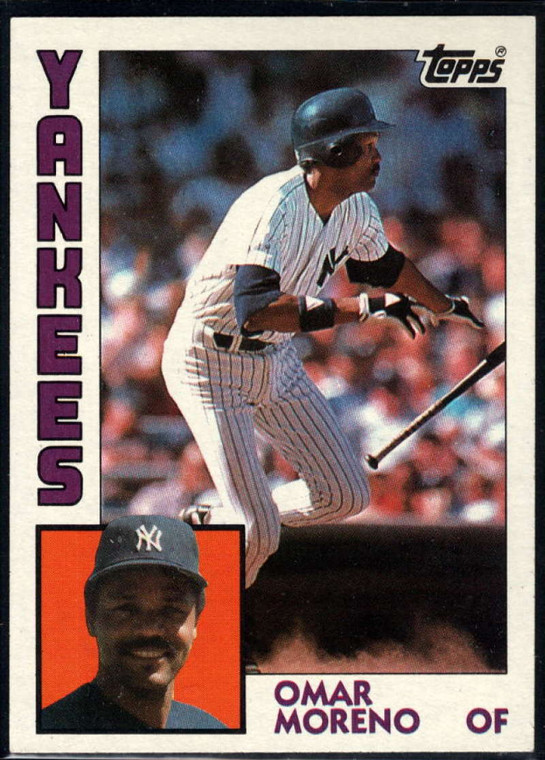 1984 Topps #16 Omar Moreno VG New York Yankees 