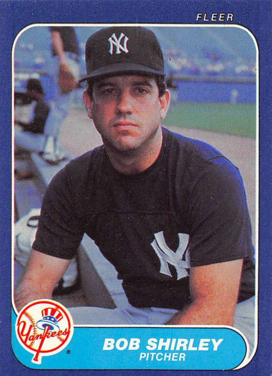 1986 Fleer #119 Bob Shirley VG New York Yankees 