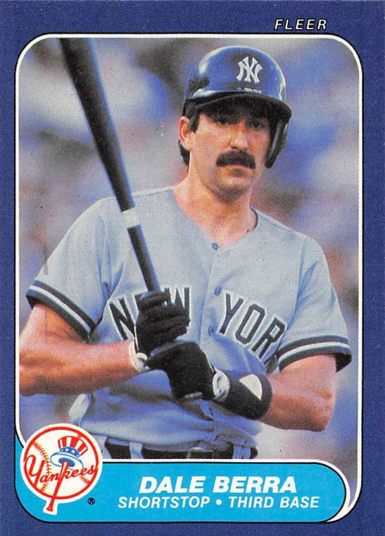 1986 Fleer #100 Dale Berra VG New York Yankees 