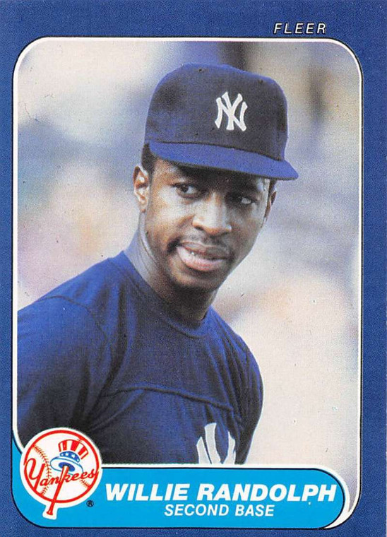 1986 Fleer #115 Willie Randolph VG New York Yankees 