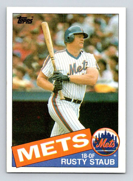 1985 Topps #190 Rusty Staub VG New York Mets 