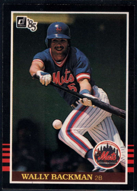 1985 Donruss #319 Wally Backman VG New York Mets 