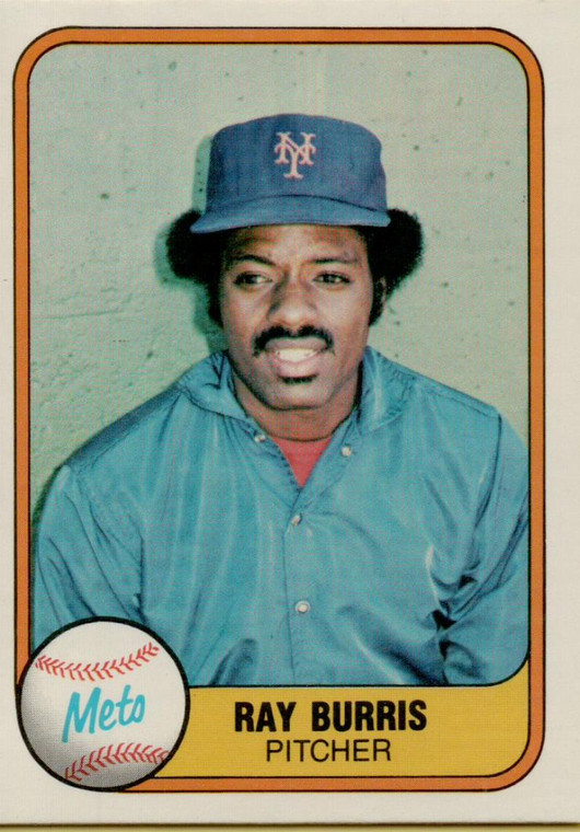 1981 Fleer #328 Ray Burris VG New York Mets 