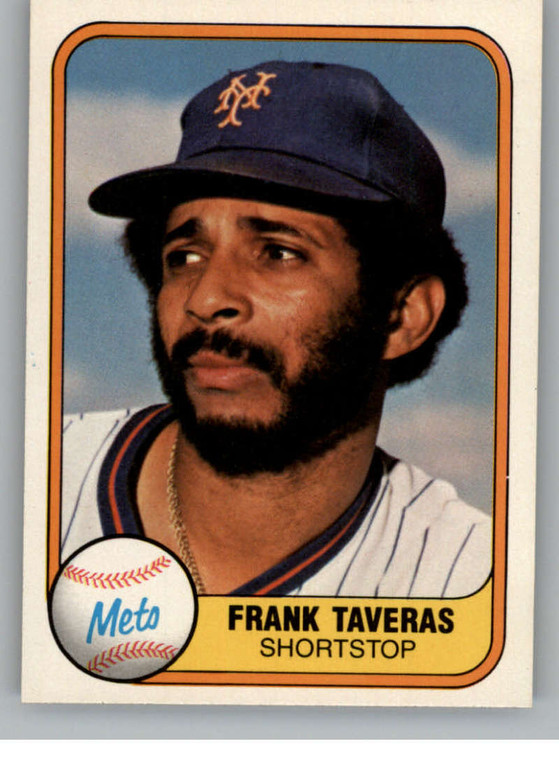 1981 Fleer #320 Frank Taveras VG New York Mets 