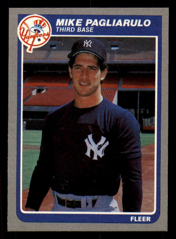 1985 Fleer #139 Mike Pagliarulo VG RC Rookie New York Yankees 