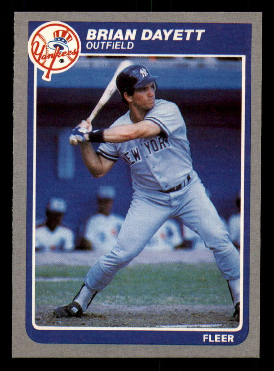 1985 Fleer #125 Brian Dayett VG New York Yankees 