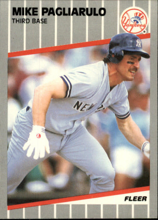 1989 Fleer #262 Mike Pagliarulo UER VG New York Yankees 