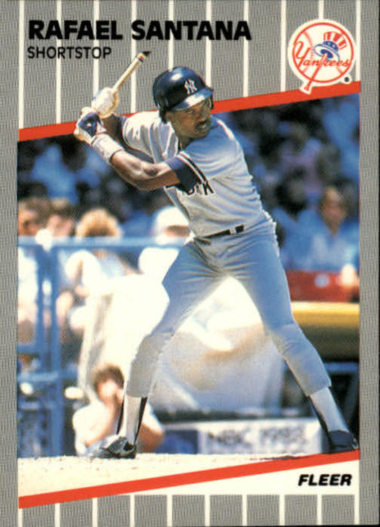 1989 Fleer #268 Rafael Santana VG New York Yankees 