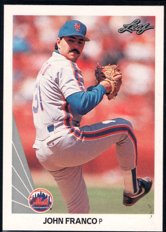 1990 Leaf #356 John Franco VG New York Mets 