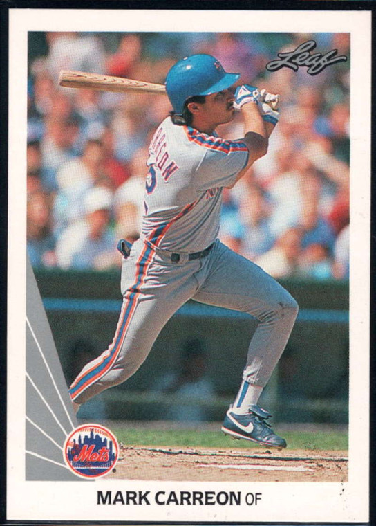 1990 Leaf #488 Mark Carreon VG New York Mets 