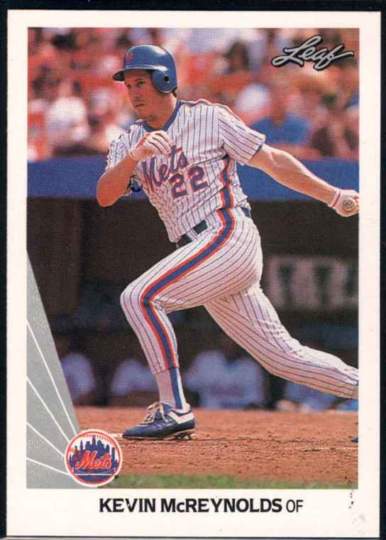 1990 Leaf #198 Kevin McReynolds VG New York Mets 