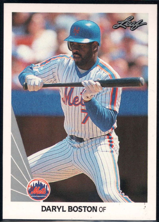 1990 Leaf #514 Daryl Boston VG New York Mets 