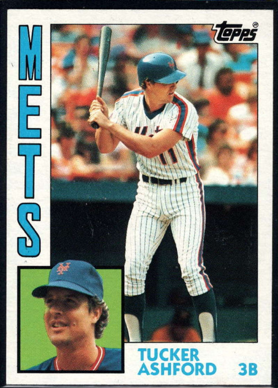 1984 Topps #492 Tucker Ashford VG New York Mets 