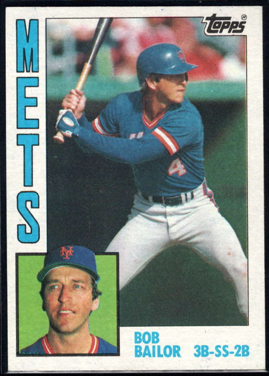 1984 Topps #654 Bob Bailor VG New York Mets 