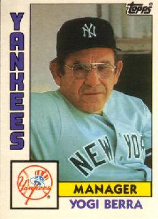 1984 Topps Traded #13T Yogi Berra MG VG New York Yankees 