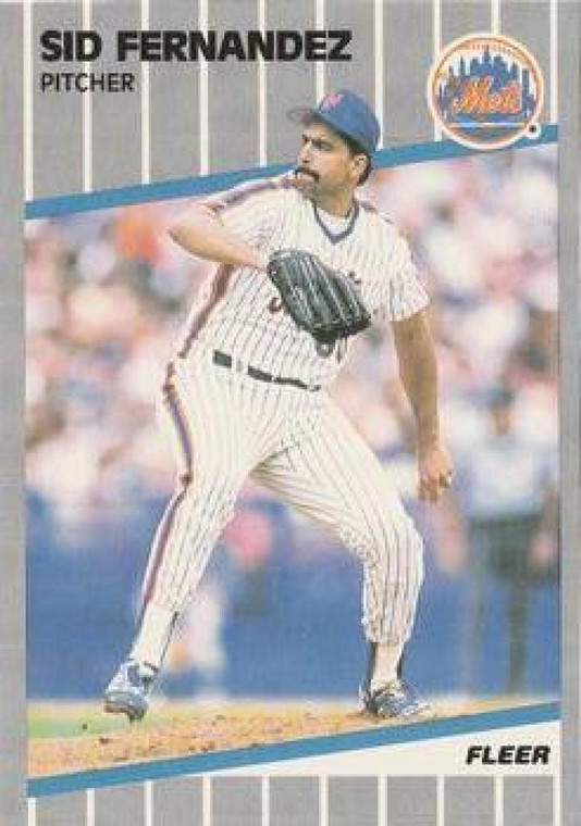 1989 Fleer #35 Sid Fernandez VG New York Mets 