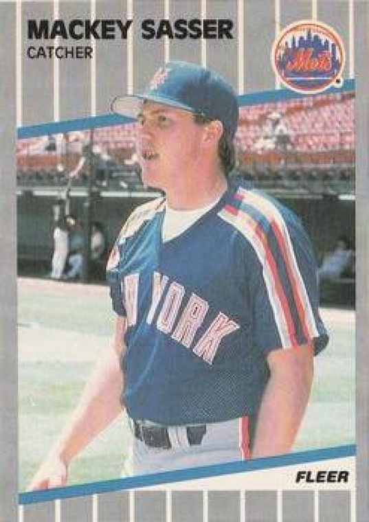 1989 Fleer #48 Mackey Sasser VG New York Mets 