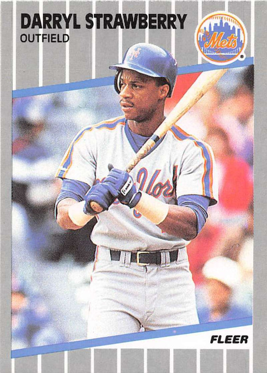 1989 Fleer #49 Darryl Strawberry VG New York Mets 