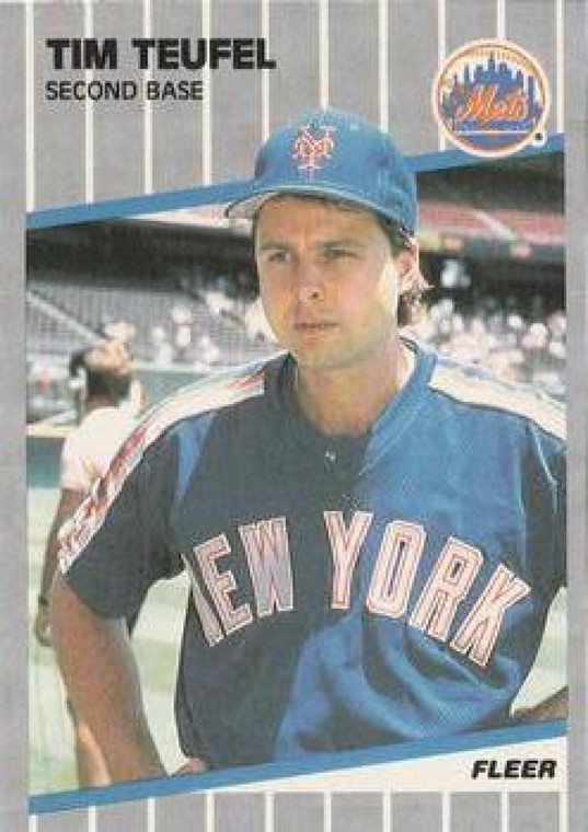 1989 Fleer #50 Tim Teufel VG New York Mets 