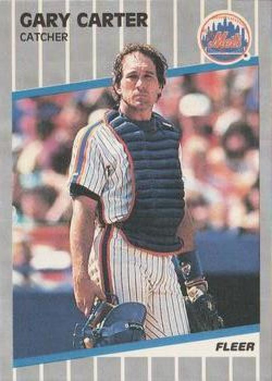 1989 Fleer #30 Gary Carter VG New York Mets 