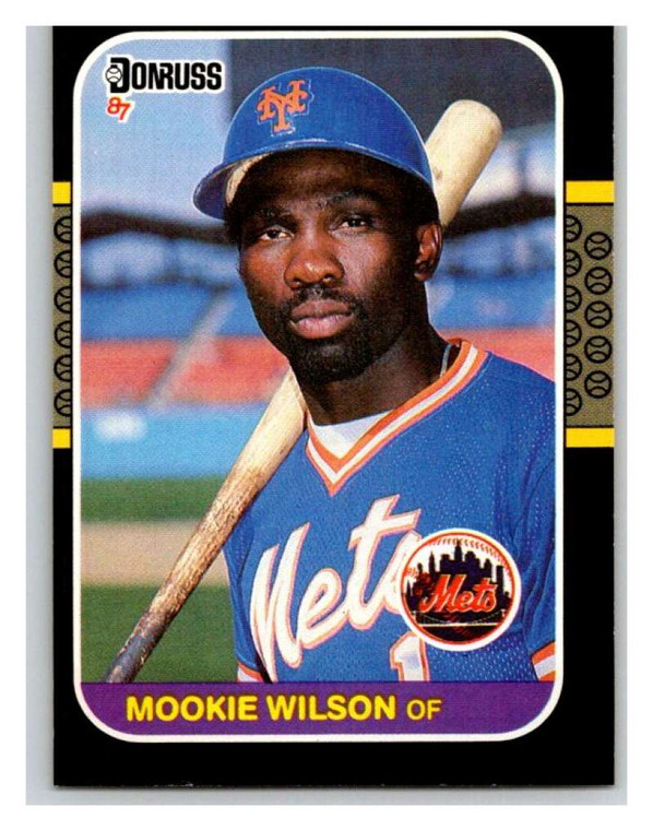 1987 Donruss #487 Mookie Wilson VG New York Mets 