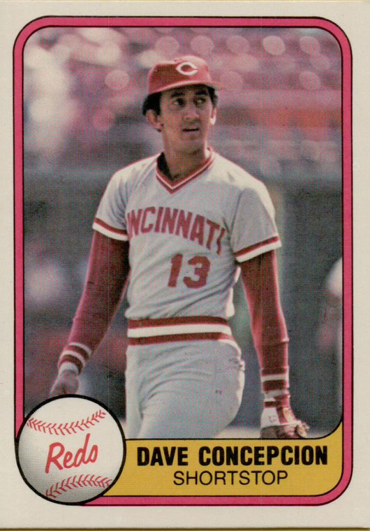 1981 Fleer #197 Dave Concepcion VG Cincinnati Reds 