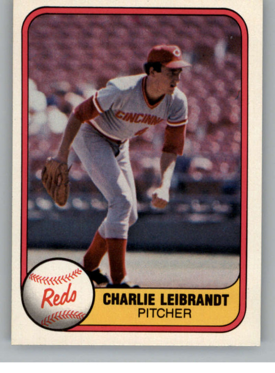 1981 Fleer #208 Charlie Leibrandt VG RC Rookie Cincinnati Reds 