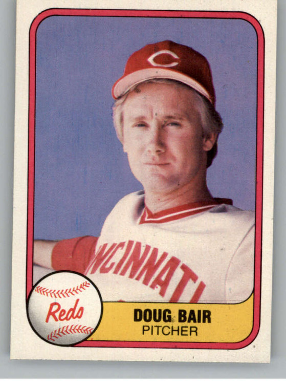 1981 Fleer #213 Doug Bair VG Cincinnati Reds 