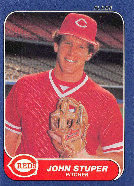 1986 Fleer #193 John Stuper VG Cincinnati Reds 