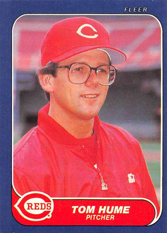 1986 Fleer #179 Tom Hume VG Cincinnati Reds 