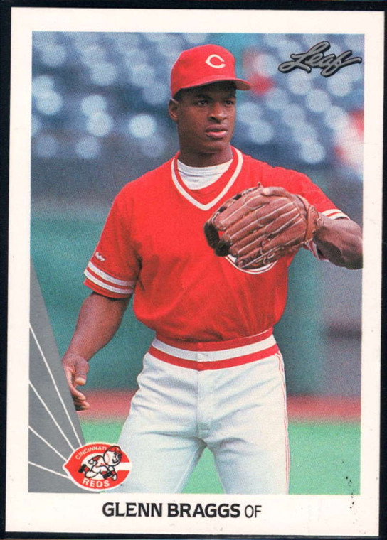 1990 Leaf #466 Glenn Braggs VG Cincinnati Reds 