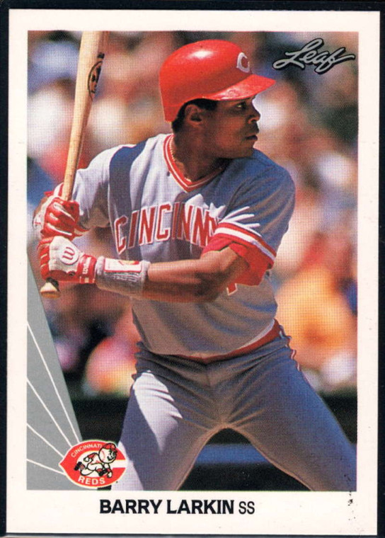 1990 Leaf #18 Barry Larkin VG Cincinnati Reds 