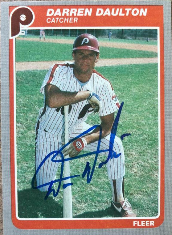 Darren Daulton Autographed 1985 Fleer Update # U-33 Rookie Card 