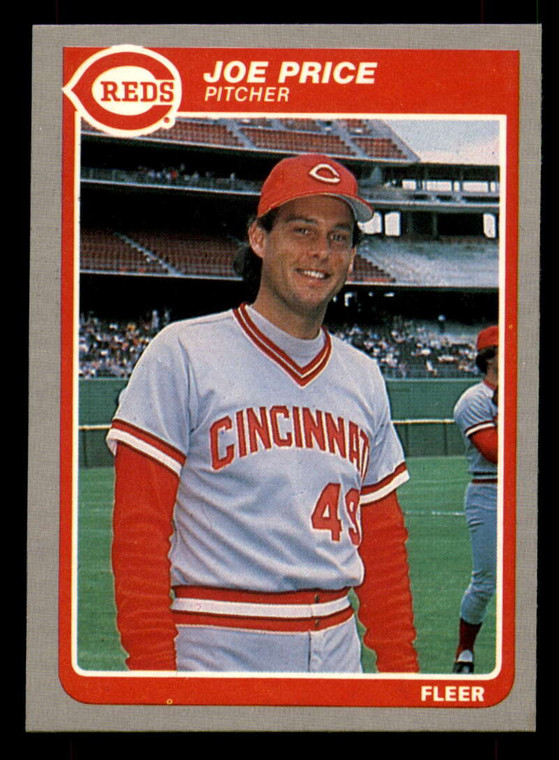 1985 Fleer #548 Joe Price VG Cincinnati Reds 