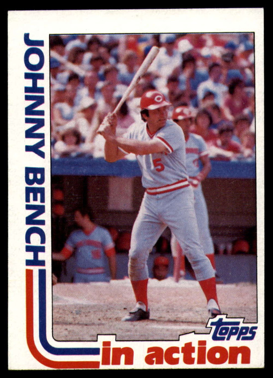 1982 Topps #401 Johnny Bench IA VG Cincinnati Reds 