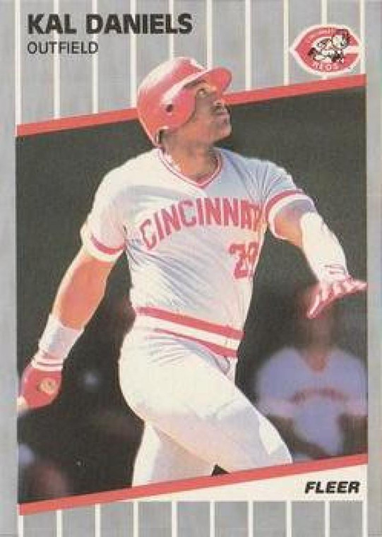1989 Fleer #157 Kal Daniels VG Cincinnati Reds 